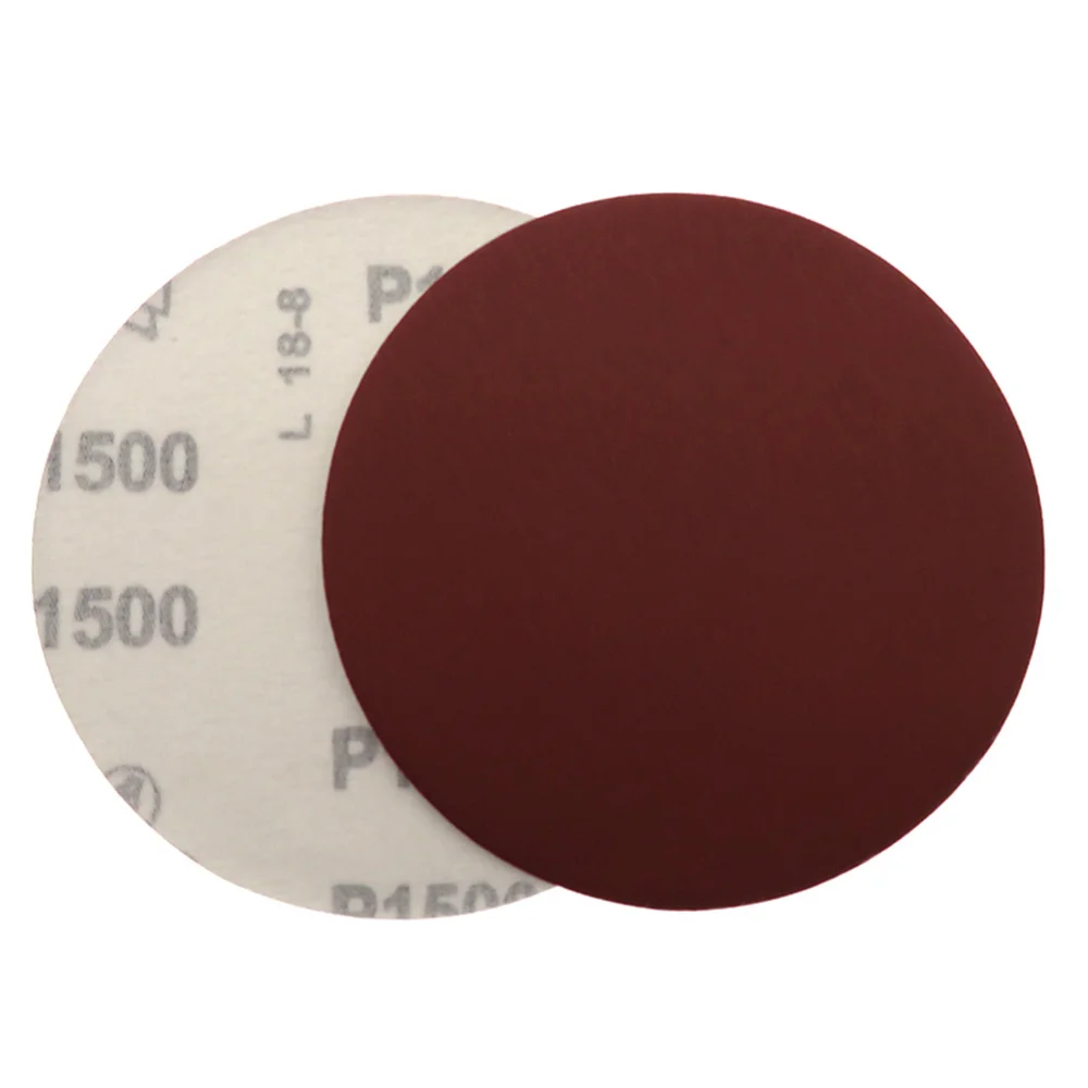 10 Pcs 5 "นิ้วอลูมิเนียมออกไซด์ Sander กระดาษทราย Sanding Paper Hook และ Loop 40ถึง2000กรวดบดและขัด