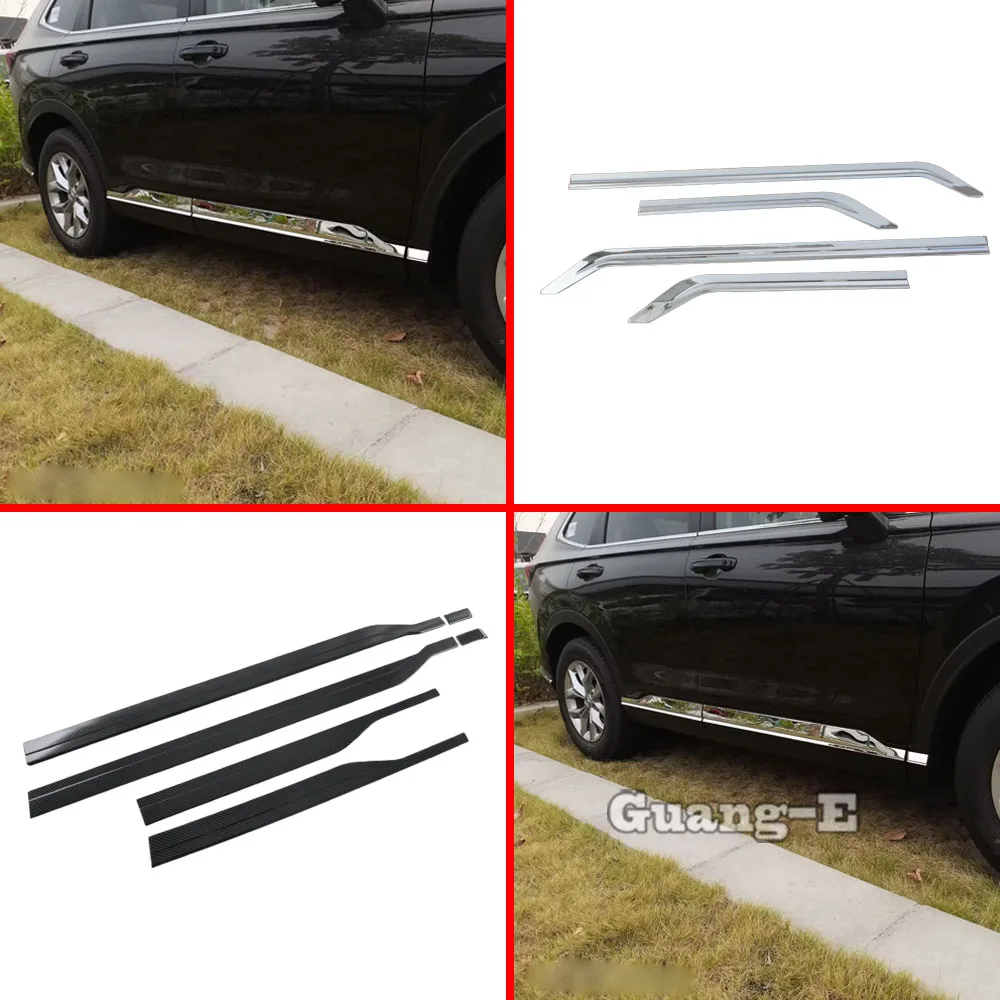 

Для Honda CR-V 2023 2024 2025: Защитная накладка/молдинг на боковые двери из АБС/стали, декоративная рамка, внешние аксессуары
