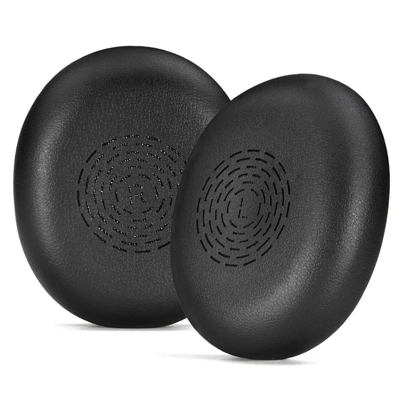 Almohadillas de repuesto para auriculares Jabra Evolve2 65flex, almohadillas para los oídos, esponja de memoria de cuero de proteína suave con hebilla
