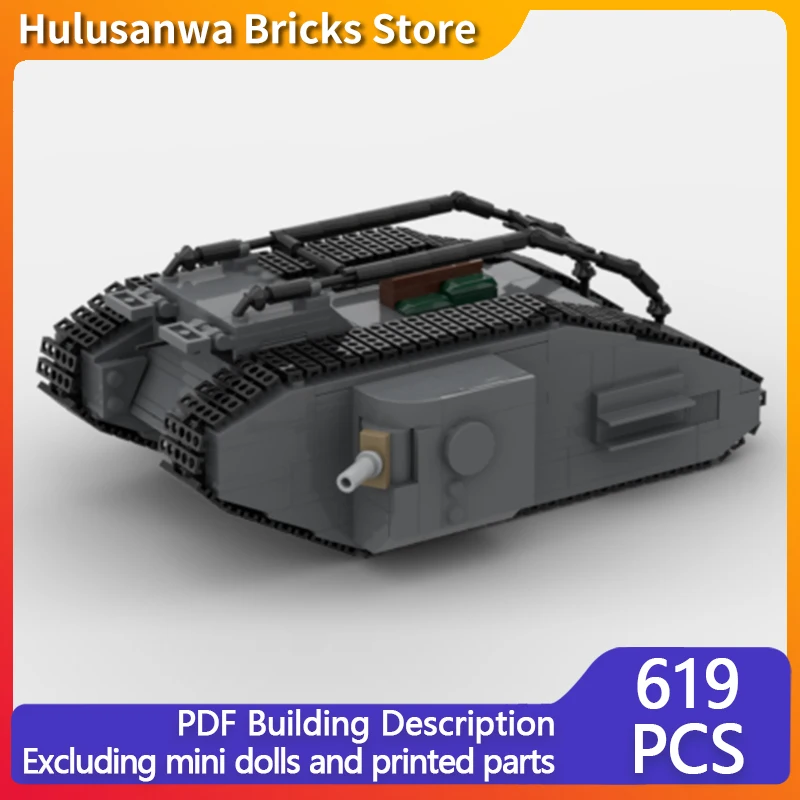 

British Military Tank Model MOC Building Bricks War Equipment Modular Technology Gifts Holiday Assemble Children Toys Suit
