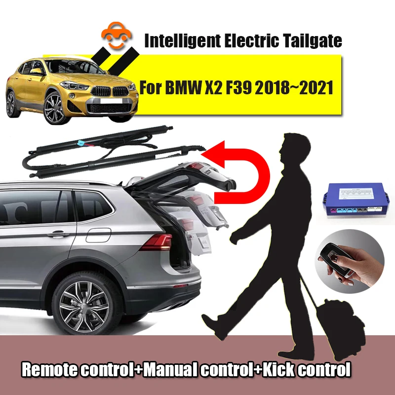 

Car Power Trunk Lift Electric Hatch Tailgate Strut Auto Rear Door Actuator For BMW X2 F39 2018~2021 One Kick Optional