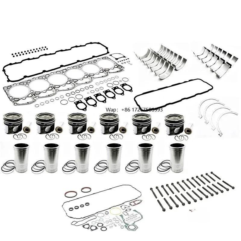 Engine Overhaul Rebuild Kit Cylinder Kit Piston Kit Full Gasket Set for DAF Paccar MX13 1808063 1812652 2140884 2036375 1976615