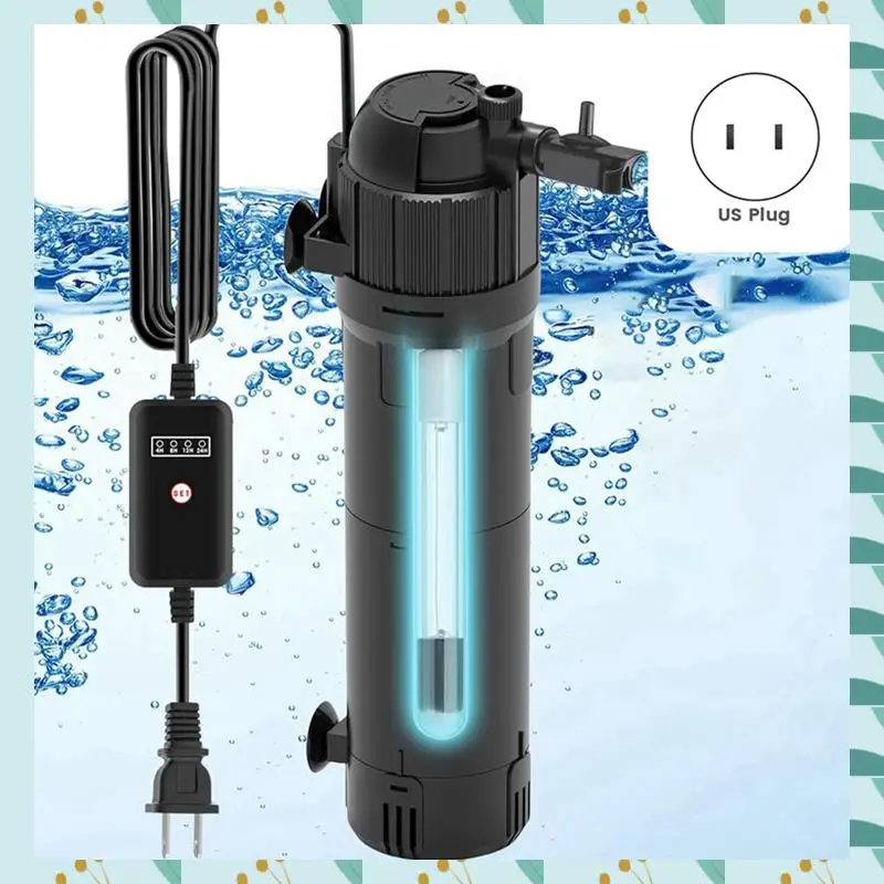 

A71P Dual Mode Aquarium Filter Fish Tank Pump For Green Water Cleaning, US Plug HCF-713