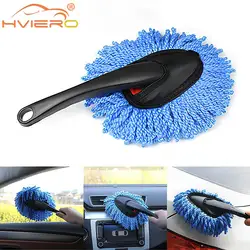 Car Dust Removal Small Duster Wipe Car Soft Brush Cleaning Mini Bristle Brush Dust Removal Nanofiber Car Interior cleaning mop