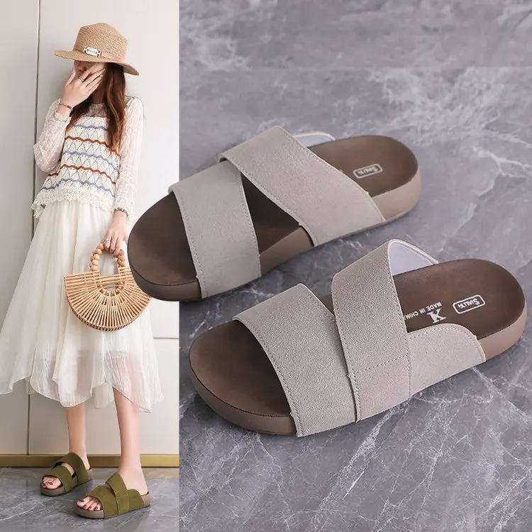 Festival Visiting Ladies Flat Slippers Anti Slip Practical Pretty Look for Holiday Visits and Daily Outdoor Leisure Walks