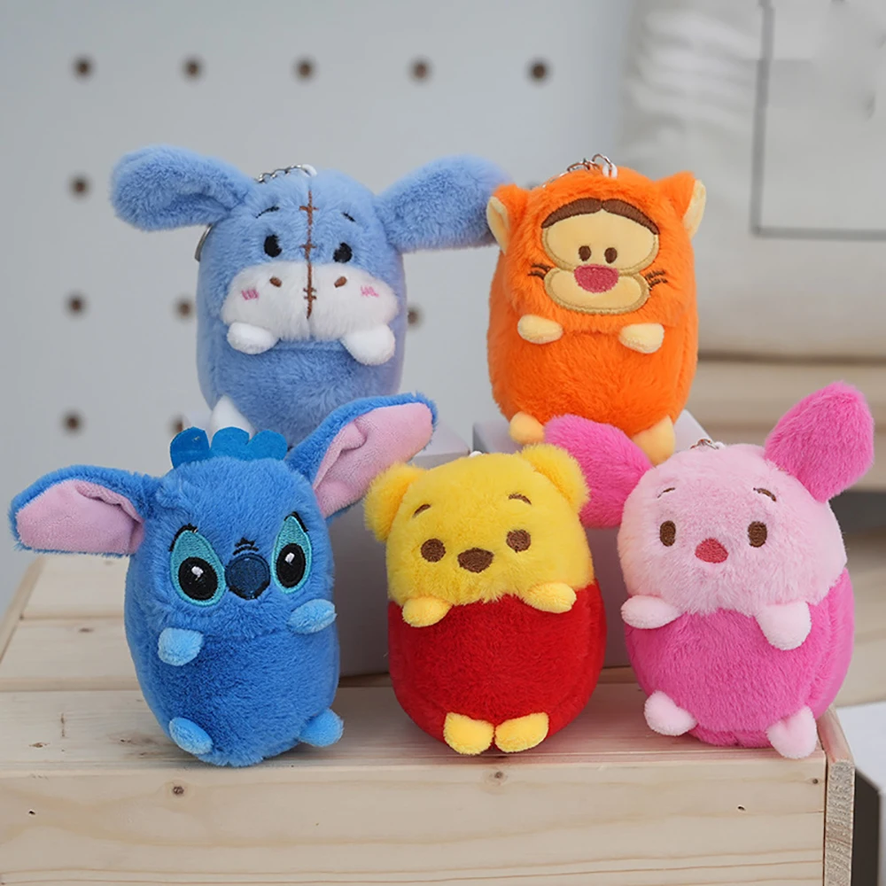 Stitach 10cm Plush Pendant Toys Cute Anime Lilo Stitch Stuffed Pendant Dolls  Keychain for Children Gifts