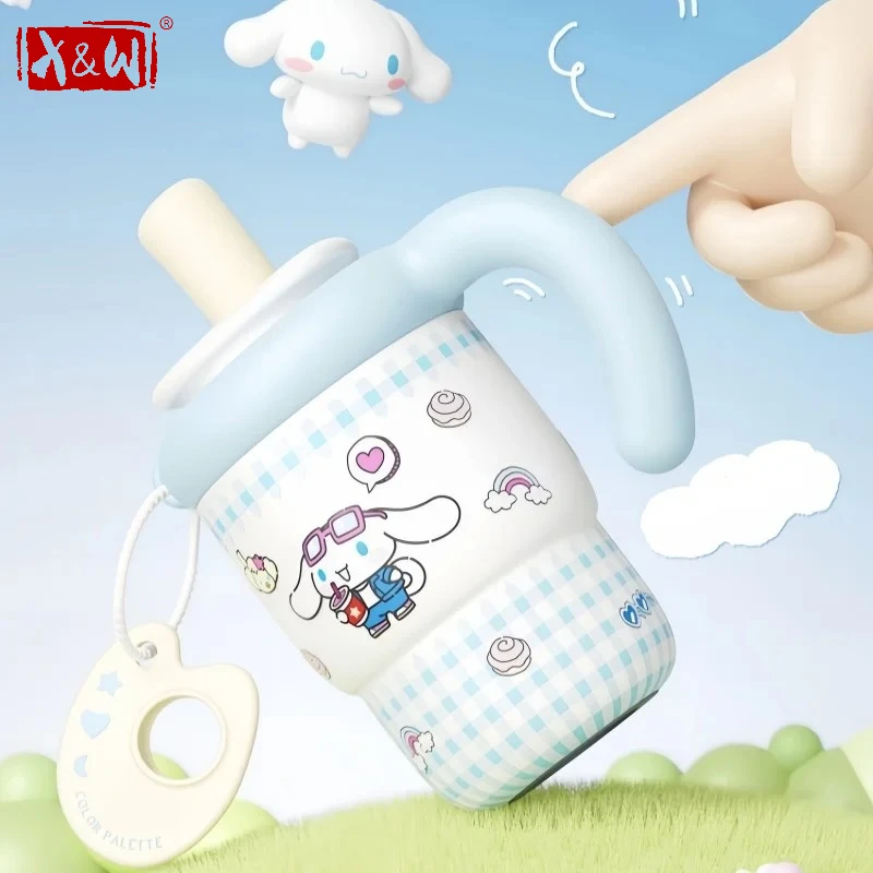 X&W Sanrio 500ml Student Thermos Cup Cartoon Hello Kitty Insulated Cup with Straw Vacuum Flask Home Office Portable Ice Tumbler