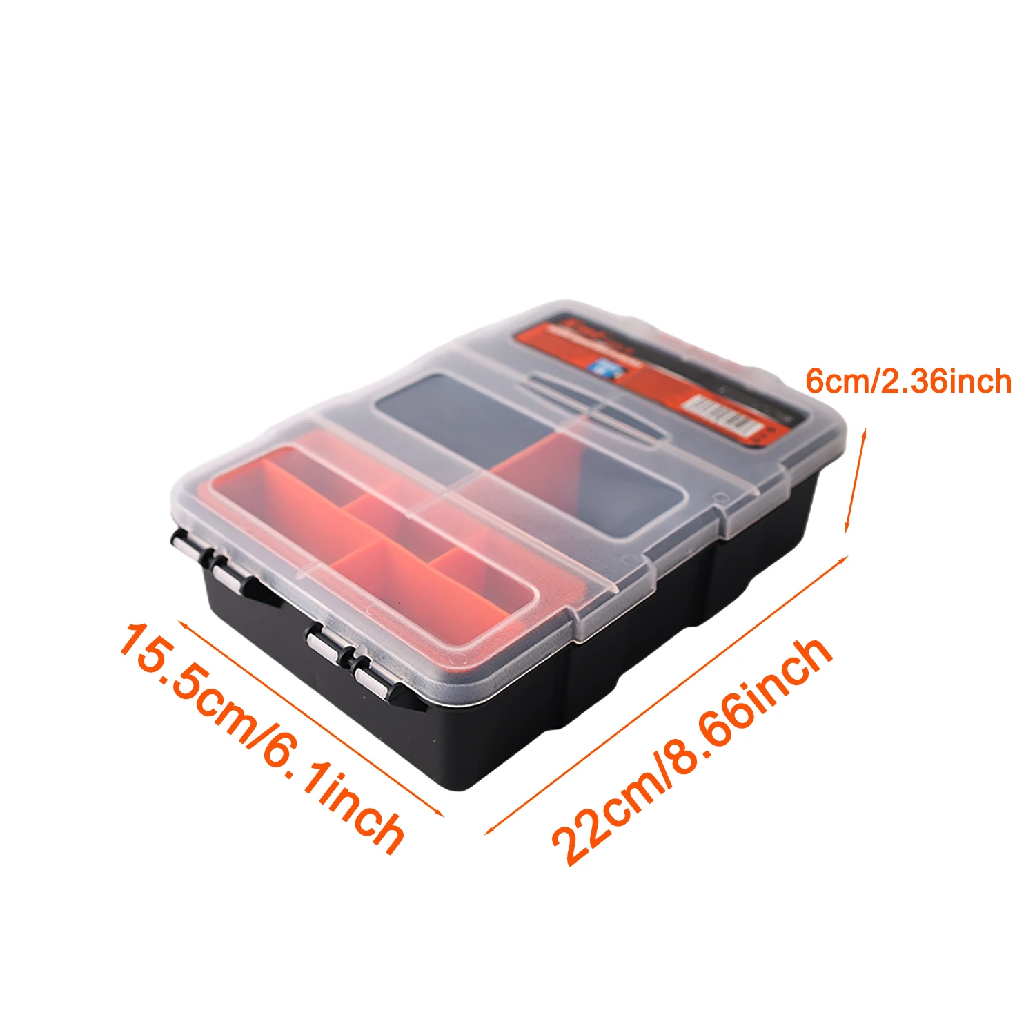 KMT 1pc Portable Plastic Container With Removable Compartment Box, Hand Tool Organizer Tray,8 Sizes for Choose