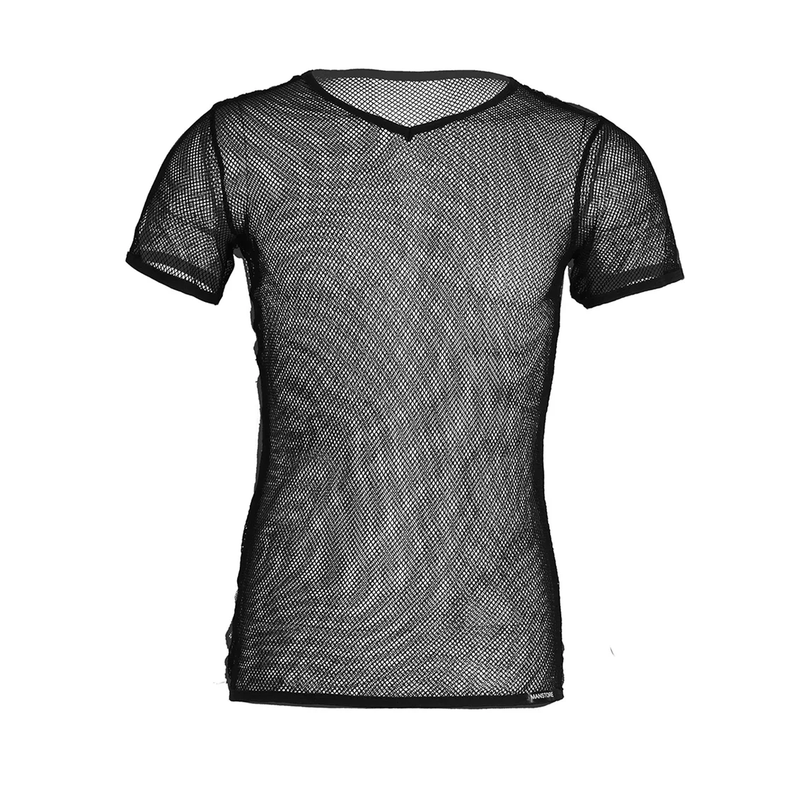Sexy Mens Perspective Tights See Through Fishnet T Shirts Transparent Muscle Tees Tops Pole Dance Nightclub Clothes Clubwear
