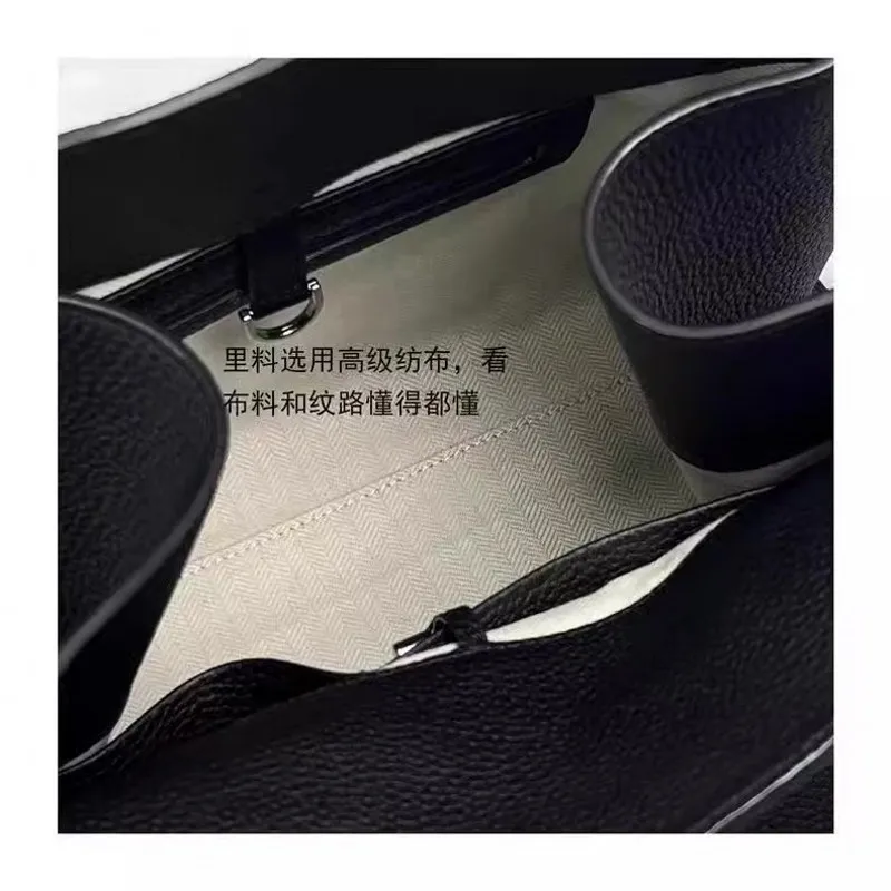 2024 Niche fashion European Style Split Leather Top-handle Bag Simple Large Capacity Style Handbag Tote Bag For Women Daily Use