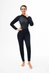 Women Diving Suit 3MM Neoprene Wetsuit Surf Suit Scuba Snorkeling Outfits Woman Full Swimsuit Female Swimwear With Sleeve