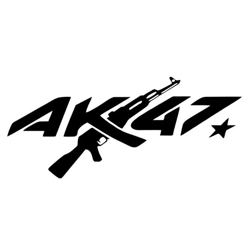 Personalised Creative AK47 Waterproof Vinyl Sticker Universal For Car Bumper Window Motorcycle Laptop Wall Decor Accessories - view 6