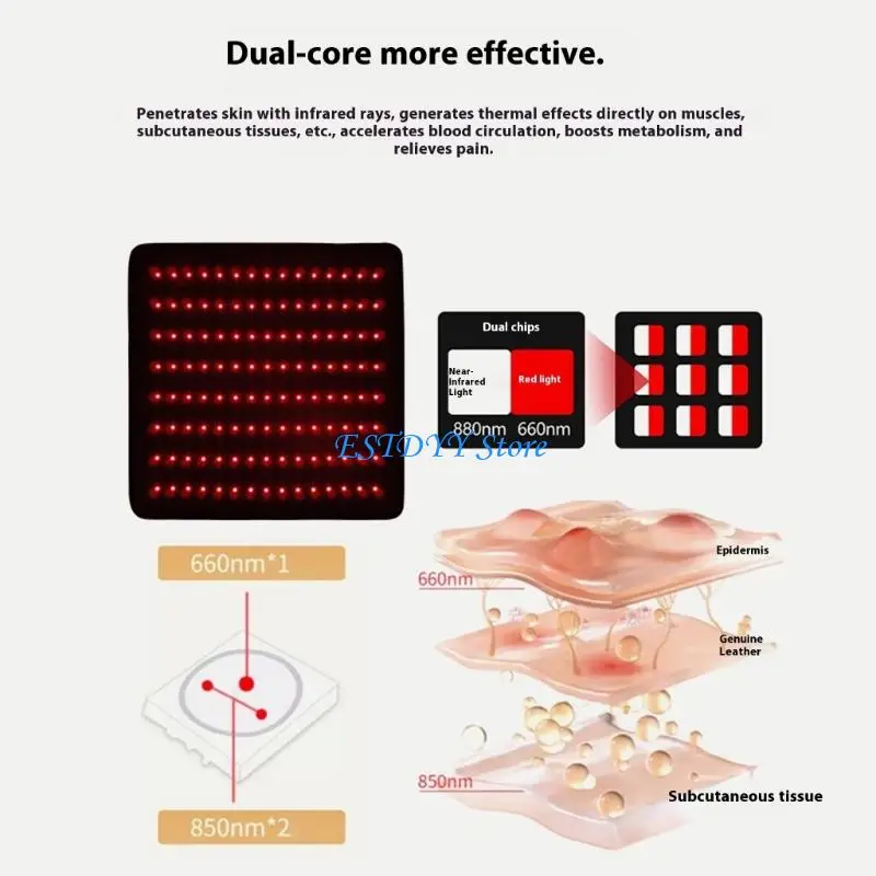 وسادة العلاج بالضوء للحصان قابلة للتنفس G6DE من أجل التدريب والتعافي من آلام الظهر #4