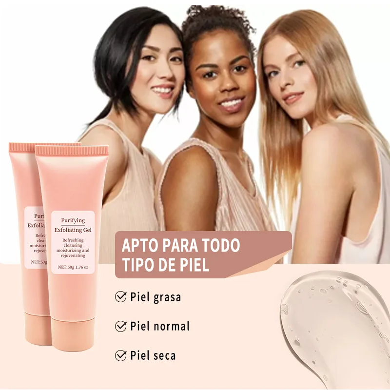 50g Face Exfoliating Gel Deep Pore Cleanser Gentle Exfoliate Oil Control Smooth Soften Moisturizing Facial Scrub Clean pores view 5
