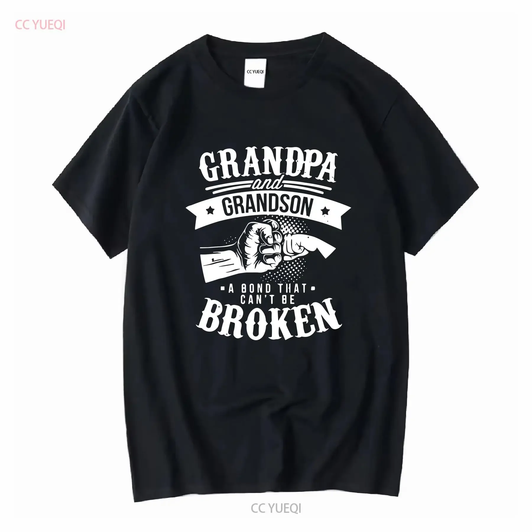 Cute Grandpa And Grandson Grandfather T Shirt long or short sleeves vintage Washed Breathable Soft Top For Everyday Wear Casual