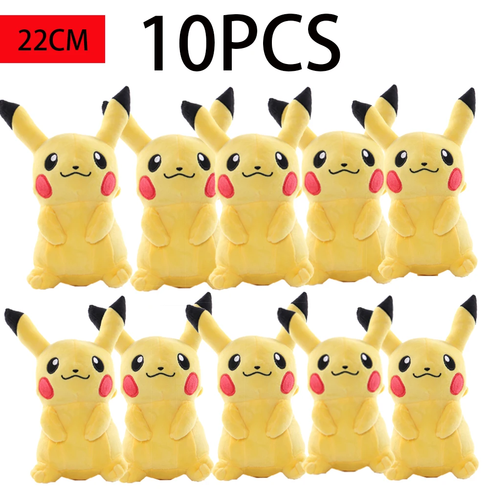 2026 @@ Pokemon Pluche Poppen Set - Zachte Knuffels Pikachu Charmander Bulbasaur Squirtle Psyduck Eevee Pluche Speelgoed Cadeaus