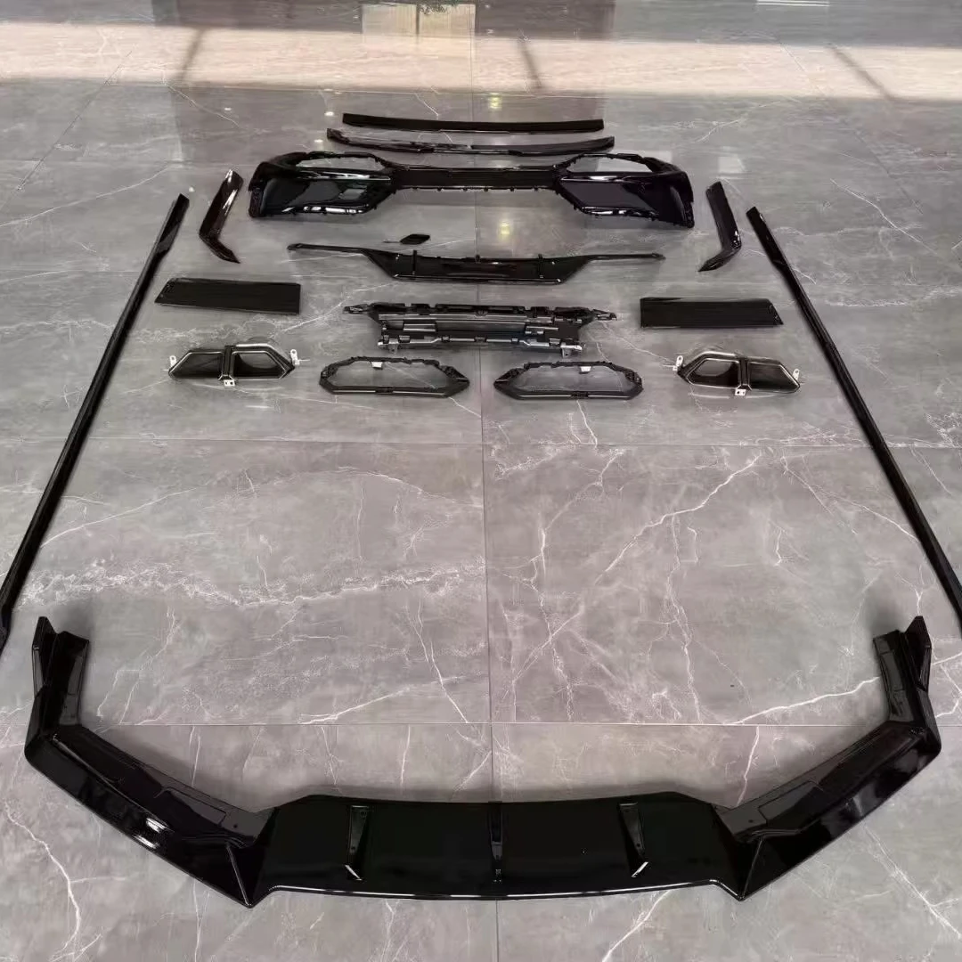 

STLFABS Glossy Black Bumper Body Kit for BMWs 7 Series G70 2023+Front Lip Side Skirt Rear Diffuser Rear Spoiler Exhaust Pipe