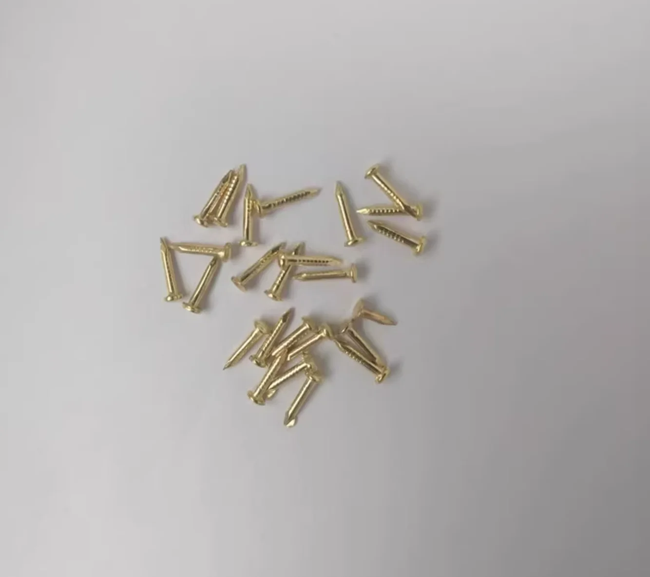 200 قطعة 1.2*5/1.2*7 مللي متر النحاس النقي صغير صغير شقة/مستديرة رئيس مسمار للأثاث المفصلي طبل العتيقة النحاس المسامير الأجهزة أجزاء