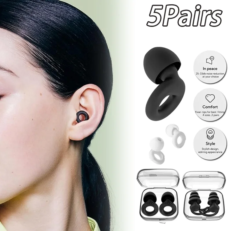 Loop Quiet Ear Plugs for Noise Reduction for Sleeping Silicone Ear Plugs for Swimming Motorbike Noise Filtering Ear Plugs