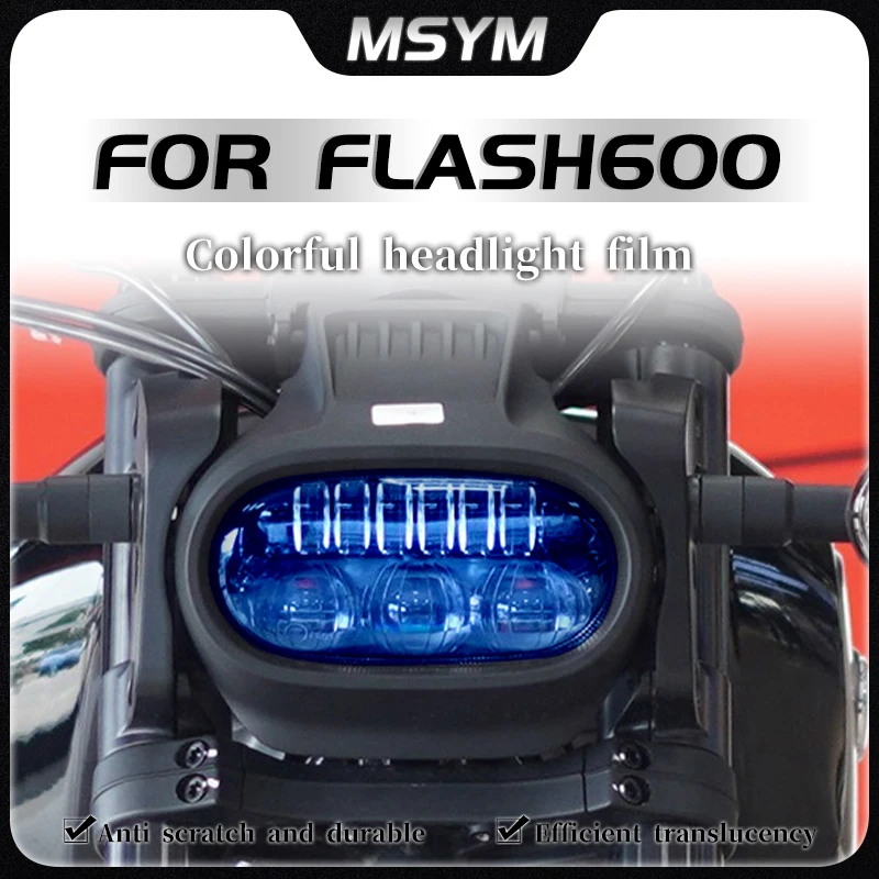 For QJMOTOR FLASH600 Flash 600 motorcycle Headlight and taillight protective film stickers film modification accessories