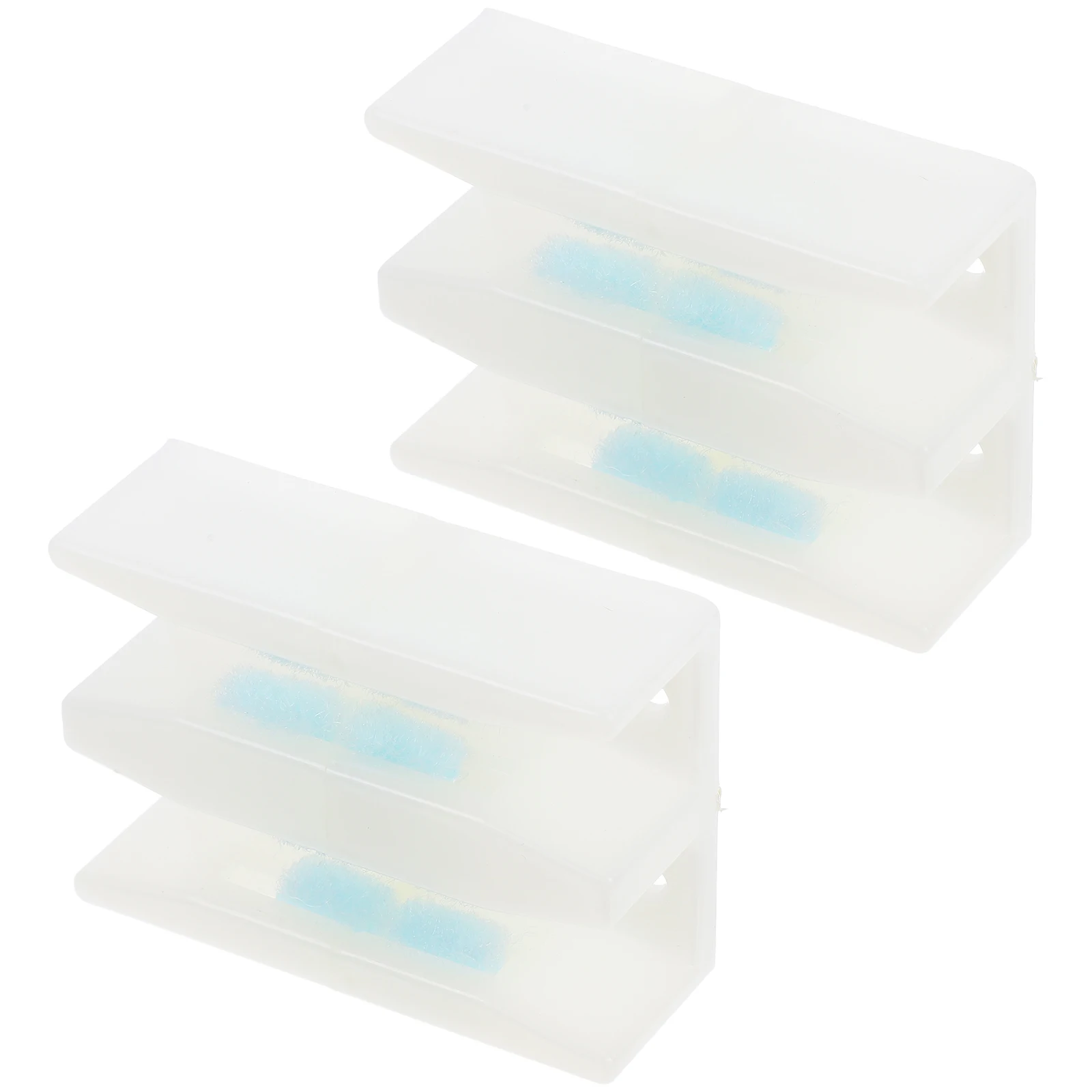 

2pcs Frameless Locator High Precision Sensor Silent Operation Easy Installation Sliding Glass Door Guide Wheel Roller Track