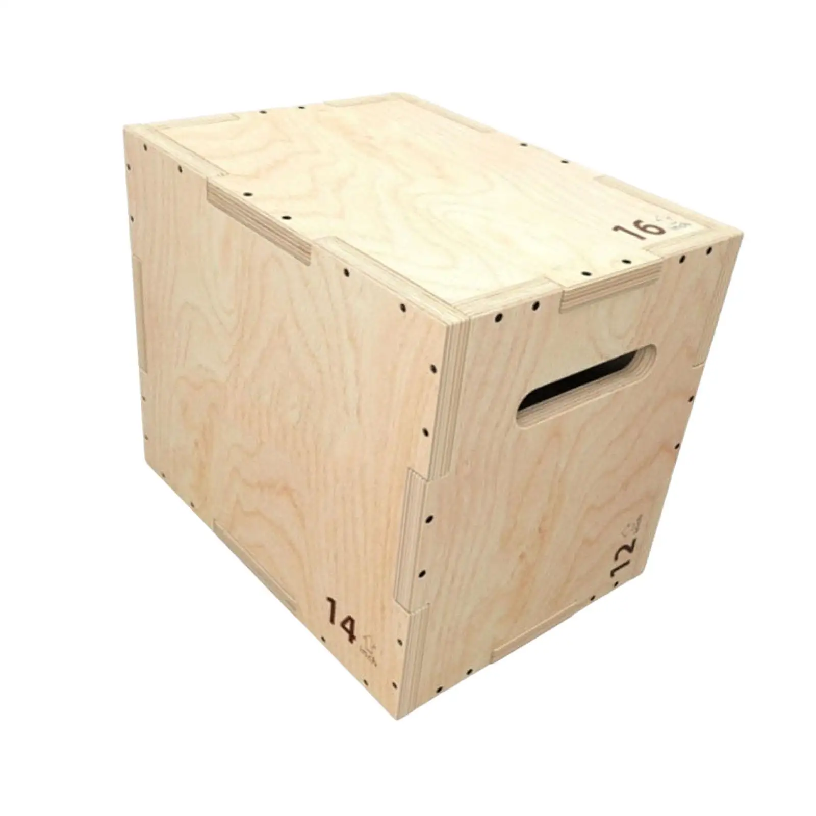 Plyo Box Versatile Plyometric Box Wooden 3 in 1 Agility Box for Jumping Fitness Squats Home Gym Conditioning Strength Training