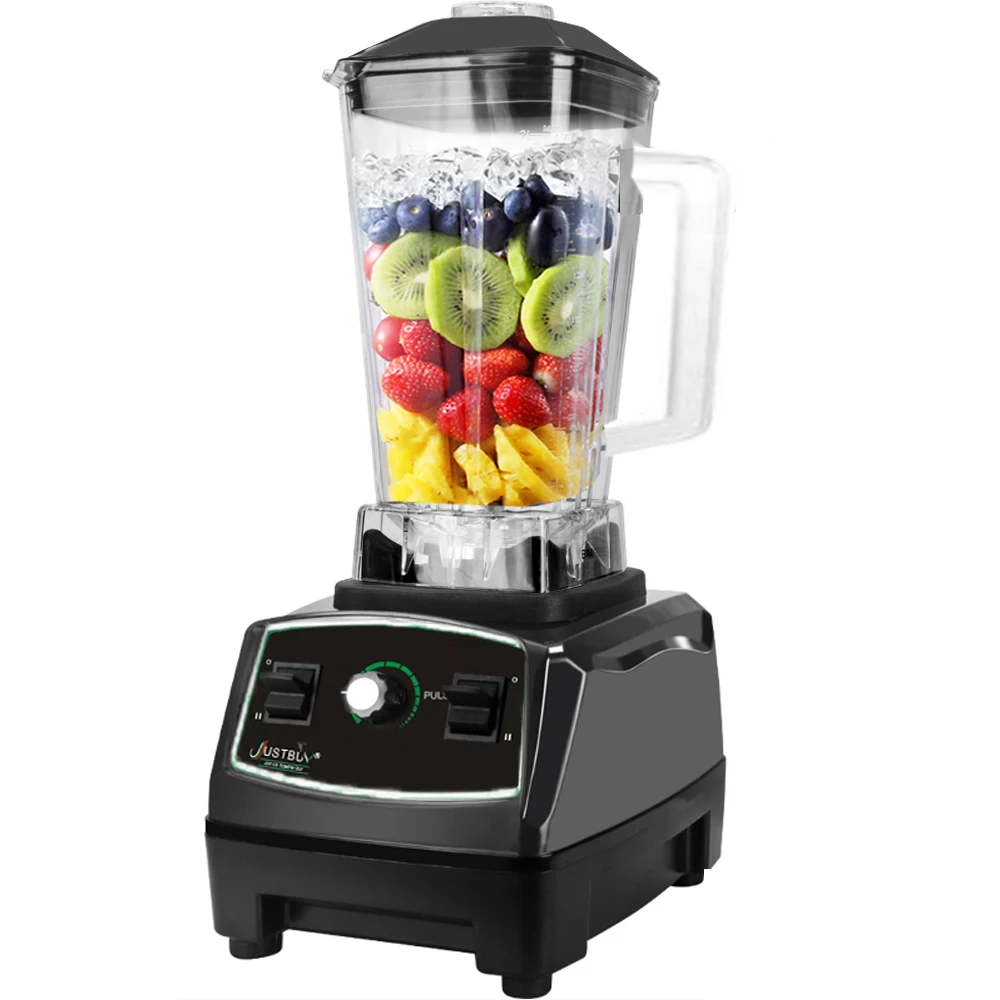 Mixeur Commercial Robuste 3HP 2200W, Broyeur, Mixeur, Extracteur de Jus, Robot Culinaire pour Smoothies Glacés
