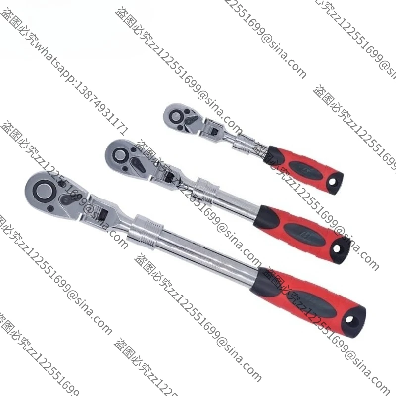 

Suitable for Auto Repair Special Tools Telescopic Shaking Head Fast Ratchet Wrench Large, Medium and Small Flying Two-way