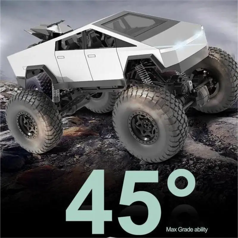 1/14 2.4G RC Motorcycle Truck Beach Off-road High Speed Four-wheel Drive Climbing Vehicle With Lights Sound Kids Toys Boys Gift