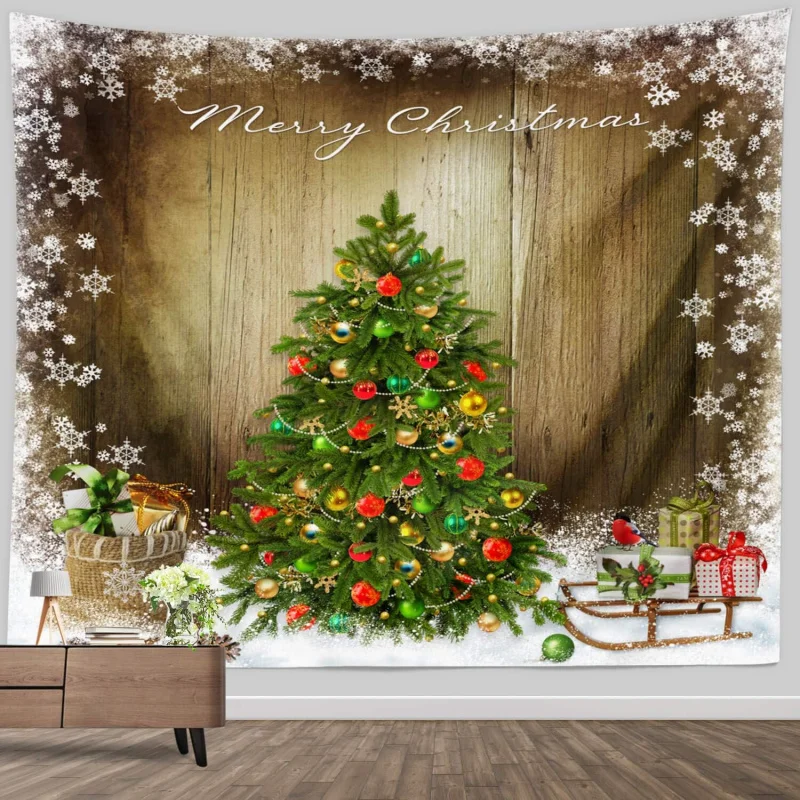 

Christmas wall clothlarge 60 × 8 tapestry rural vacation houseofficedormitorypartyphoto background