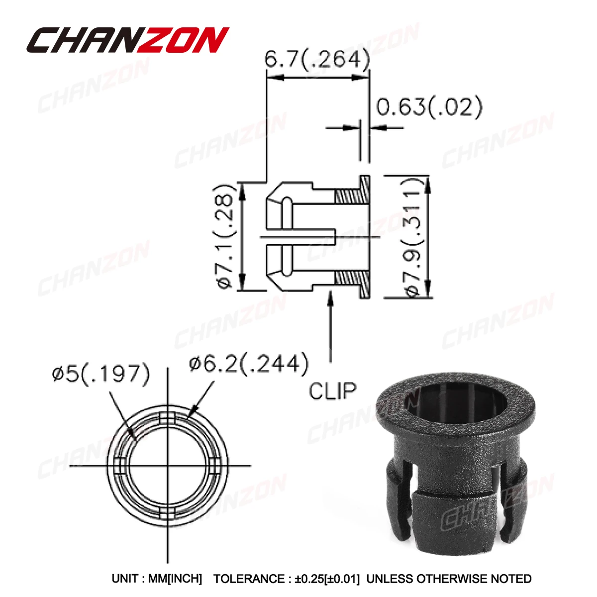 5mm LED Holder Socket Clip Bezel Light Emitting Diode Lamp Base Cover Plastic Display Mount Panel Blub Wire Prewired Cup Case