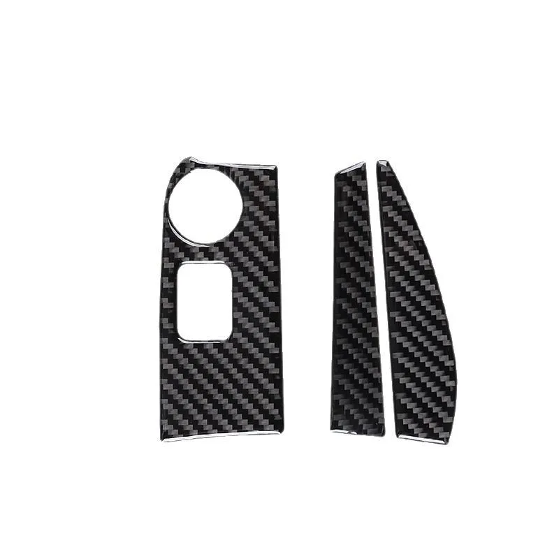 For Corvette C7 Carbon Fiber Navigation Car Interior Modification Accessories on Both Sides