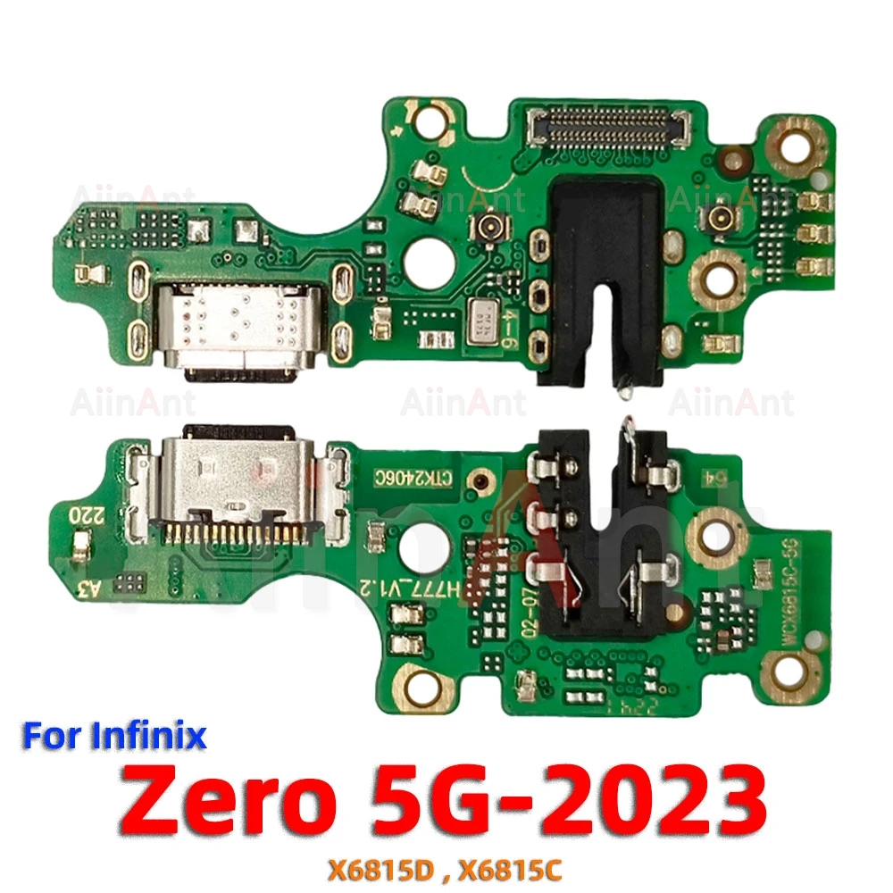 AiinAnt Dock Mic USB Charger Board Charging Connector Port Flex Cable For Infinix Zero 8 8i 20 30 Ultra X GT 10 S3X S5 Pro 4G 5G