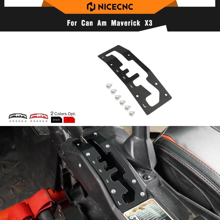 For CAN AM Shift Shifter Gate Plate Panel Cover Guard Protector UTV for Can-Am Maverick X3 Max R 4x4 Turbo DPS 2017-2021 2019