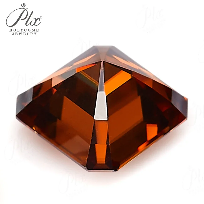 Moissanit-Diamant Asscher Oval Birnenförmiger Schliff mit GRA-Zertifikat Granatfarbe VVS1 Reinheit Perlen für Schmuckherstellung Charms – Detail 3