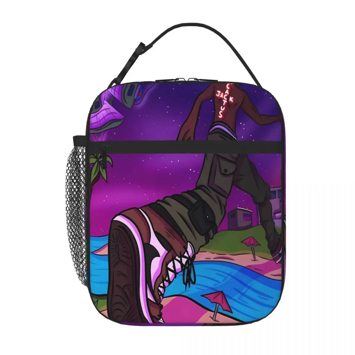 Bestselling Travisscott Jack Cactus Plaid Insulated Food Bag Daycare Meal Lightweight Lunch Bag