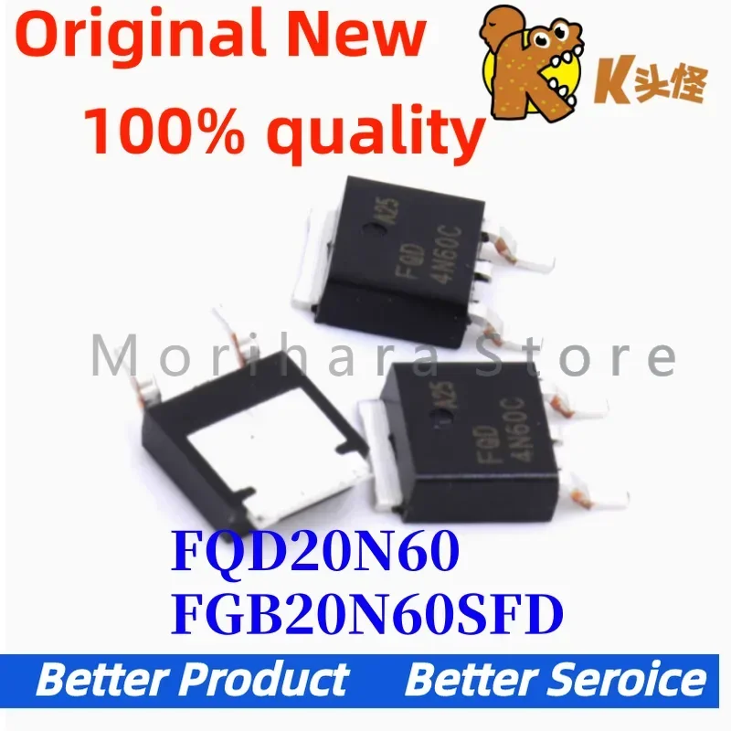 10/قطعة FQD20N60 20N60 TO252 FGB20N60SFD 20N60SFD FGB20N60SF FGB 20N60SF TO-263 أنبوب التأثير الميداني في المخزون جديد الأصلي