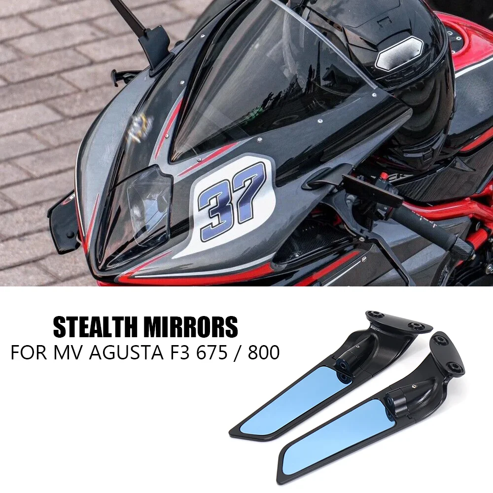 

For MV AGUSTA F3 800 F3 675 / 800 Parts Stealth Mirrors Adjustable Winglet for MV Agusta F3 675 / 800 F3 675