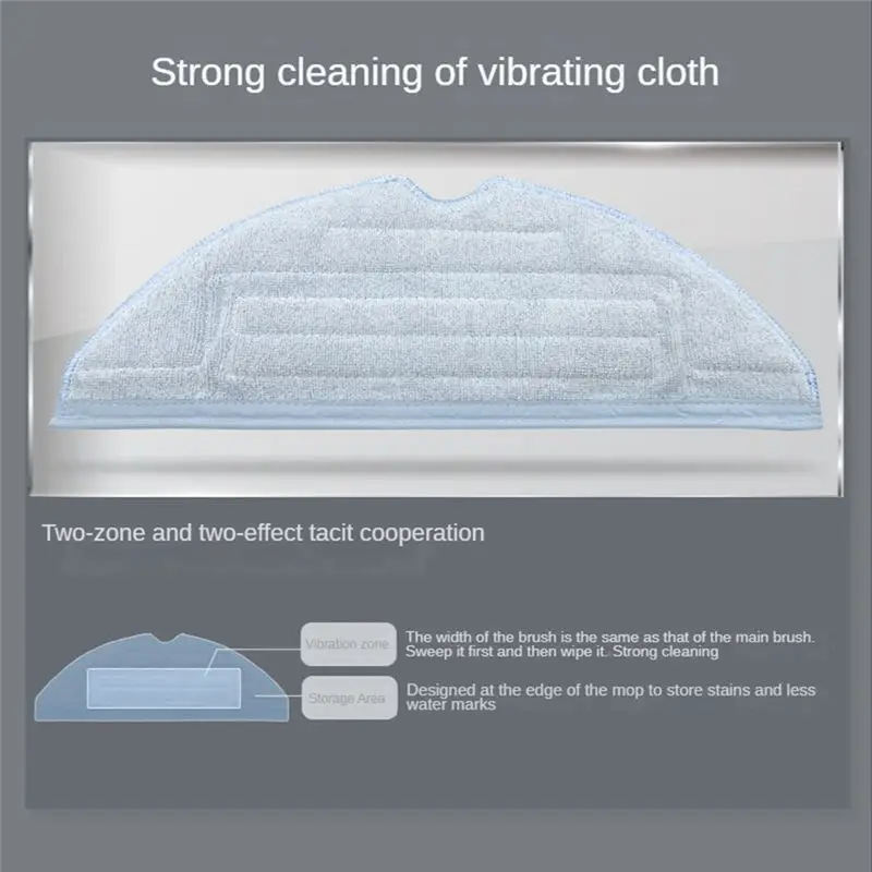 (ABJZ) Roller Brush Mop Side Brush HEPA Filter Parts Replacement for Xiaomi Roborock S7 T7S T7Plus G10 Vacuum Cleaner