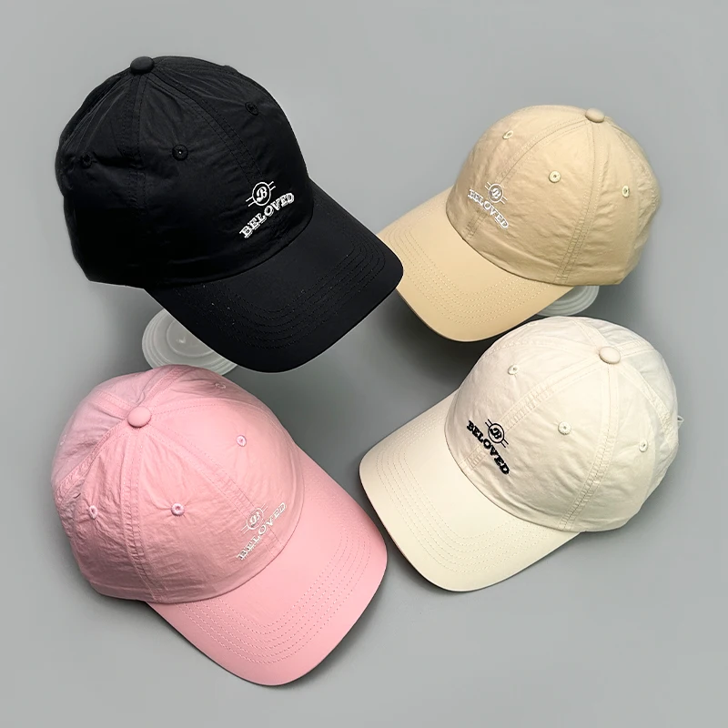 

Quick Drying Travel Embroidered Letters Baseball Hats New Men Woman Sunshade Versatile Outdoor Fashion Breathable Snapback Caps