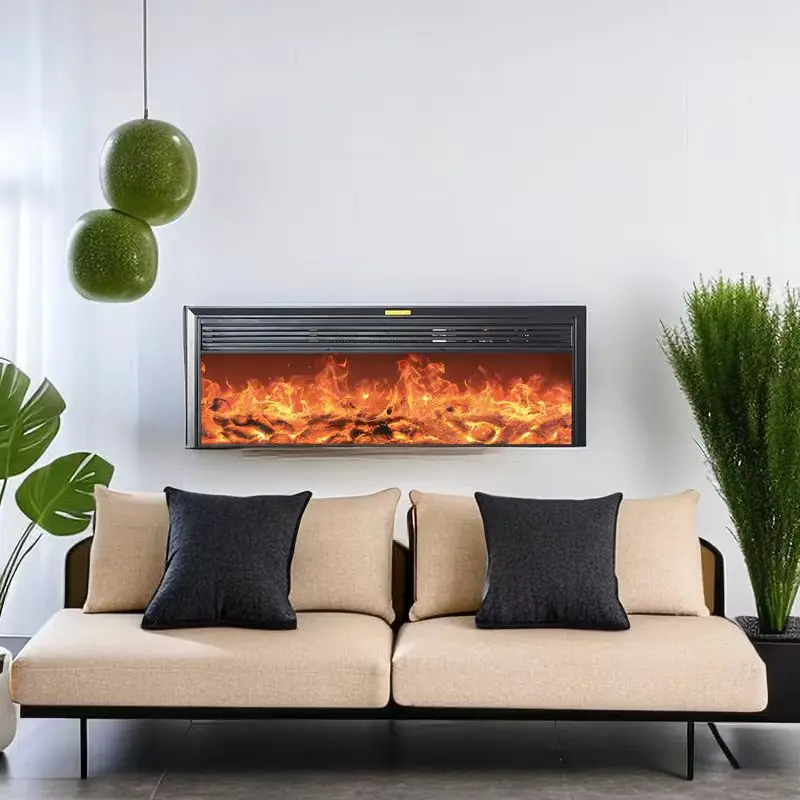 Custom Bluetooth-able Musical Wall Mounted Fireplace Electric Insert Indoor Led Master Flame Fireplaces