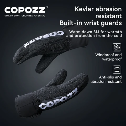 COPOZZ утепленные лыжные перчатки 3M Thinsulate