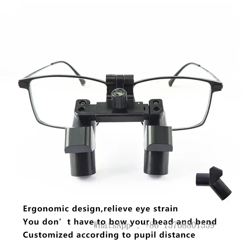 Burite Nuovo design ergonomico 3.5X 3.5X Ergo Prism Loupes Denta ENT Lenti d'ingrandimento chirurgiche IPD personalizzate (ERGO-