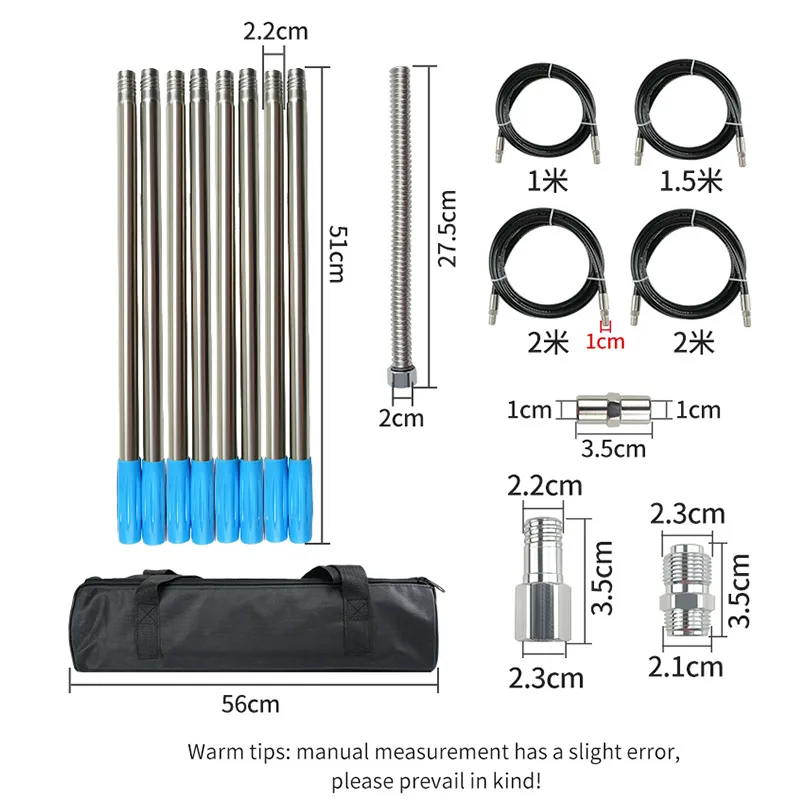 Sprayer Extension Rod Portable Replacement with  4 Sizes High Pressure Hoses Airless Paint Spraying Poles Spray Painting Parts