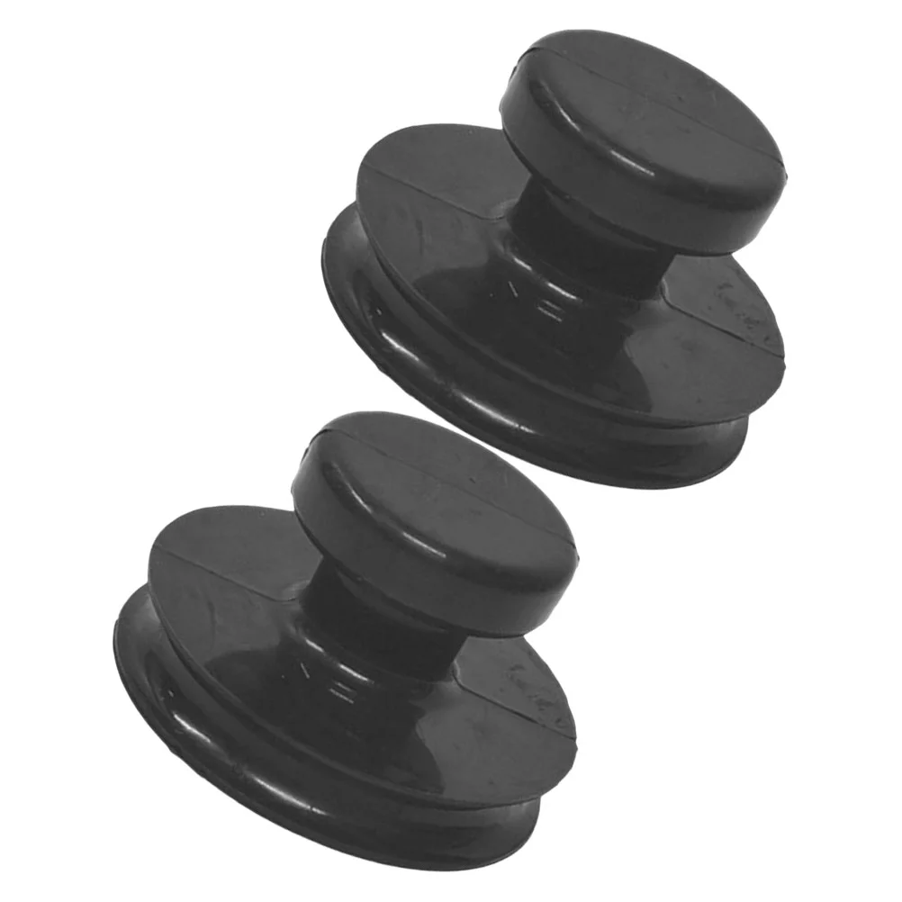 2 Pcs Buddha Music Bowl Accessories Sound Handles Singing Lifter Portable Replacement Part Rubber