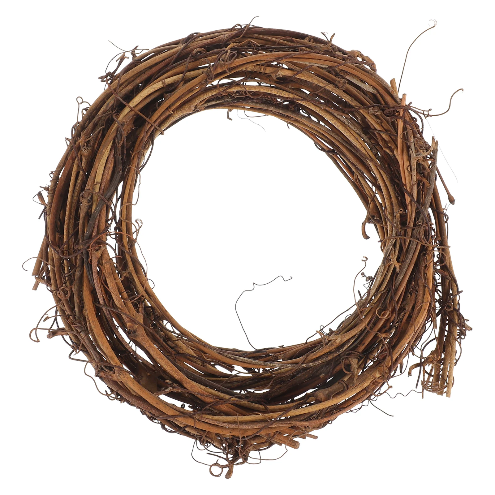 1 Roll Grapevine Wreath Rattan Ring Decor DIY Garland Christmas Craft Vines Base for Fall Winter Home Wall Party Decoration