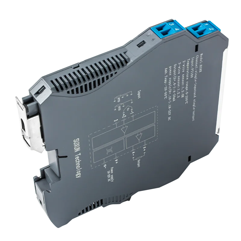 Industrial PT100 Temperature Sensor 200 Degree Input Transmitter 4-20mA 0-10V Output Temperature Transducer Gauge
