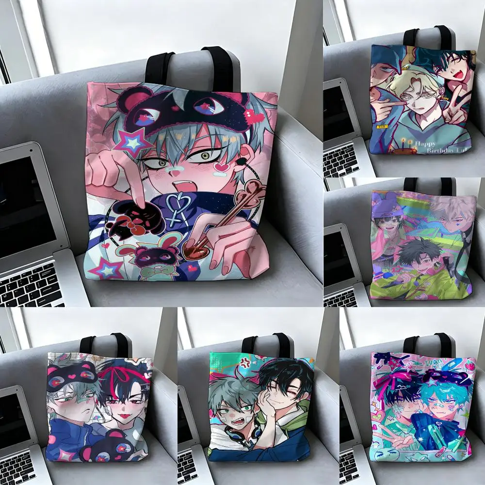 A-Alien Stage Ivan Till Storage Bags Canvas Double-Sided Print Tote Bag Large Capacity Shoulder Fashion Shopping Handbag