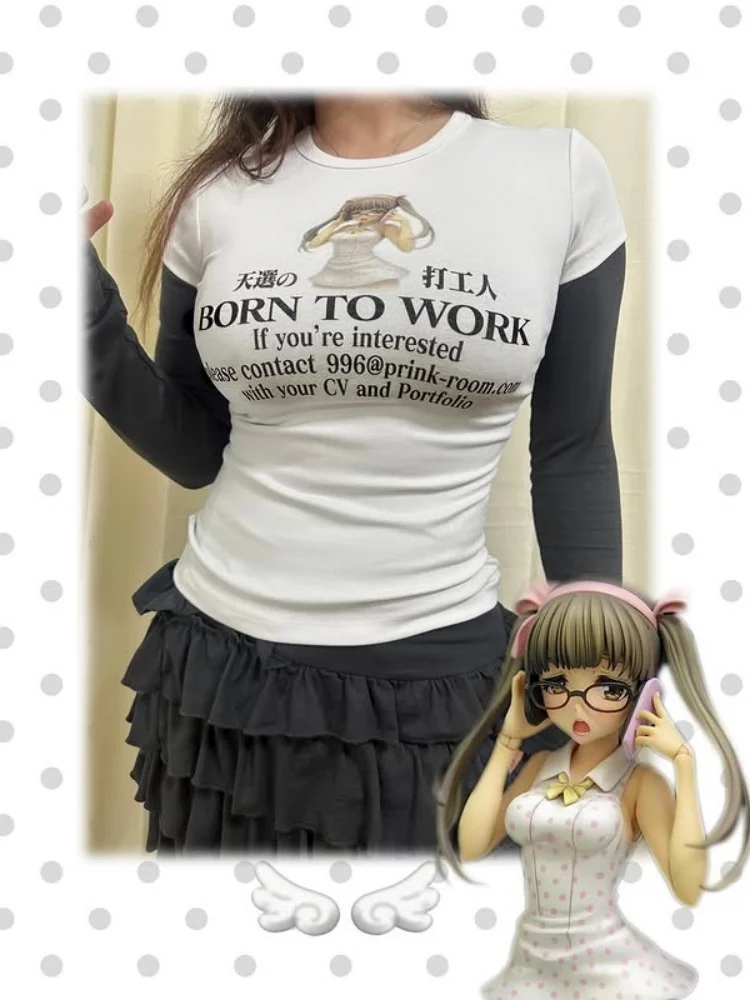 

Womens Short Sleeve T Shirt In Crisp White With A Relaxed Round Neckline Playful Mini Length And Vibrant Print Design