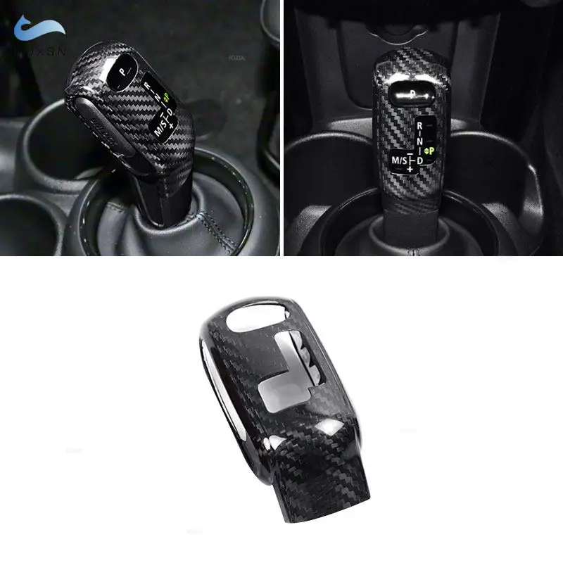 

For Mini Cooper F54 F55 F56 F57 F60 2020 2021 2022 2023 Car Inner Gear Shift Knob Head Cover Real Carbon Fiber Trim Accessories